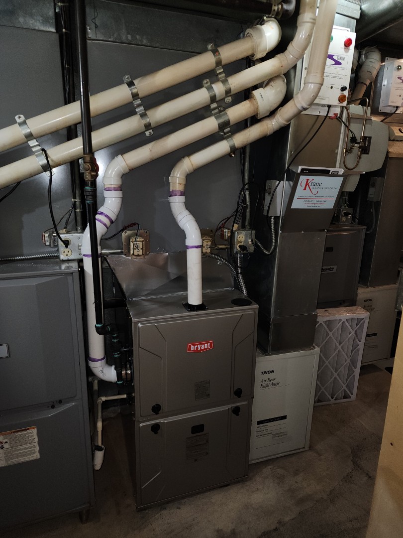 installed a 96%efficient bryant furnace 