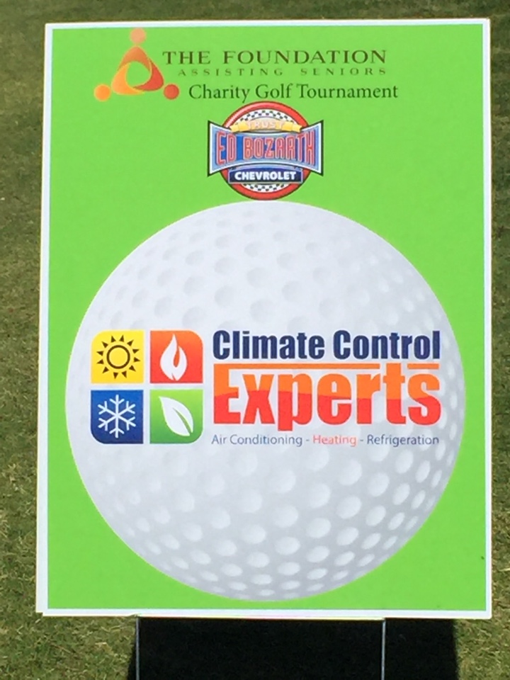 Playing in a golf tournament that we are sponsoring for seniors 