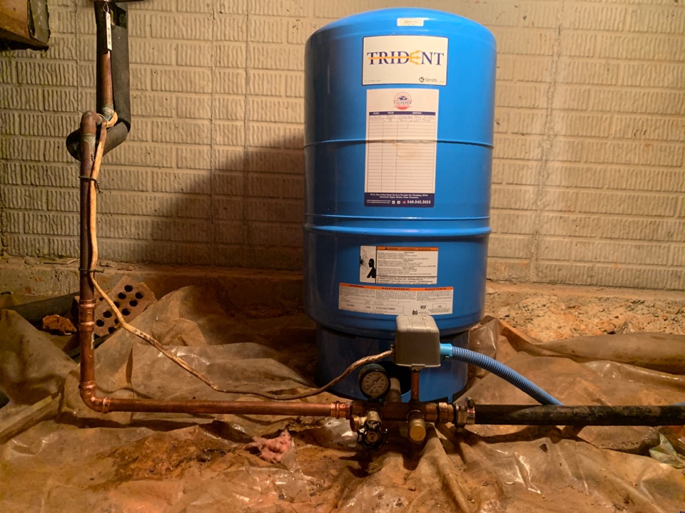 Intalled New Pressure Tank & Well Pump