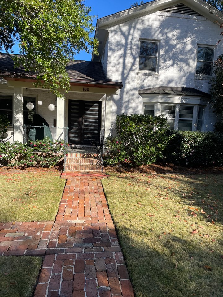 Charleston, SC - We cleaned the outside windows, pressure washed the brick sidewalk and cleaned out the gutter guards of any debris. 