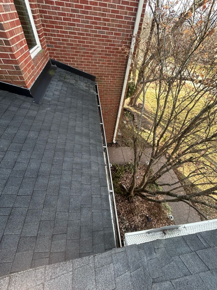 Franklin, TN - Got some gutters cleared out for our customer. Great day for gutter cleaning!
