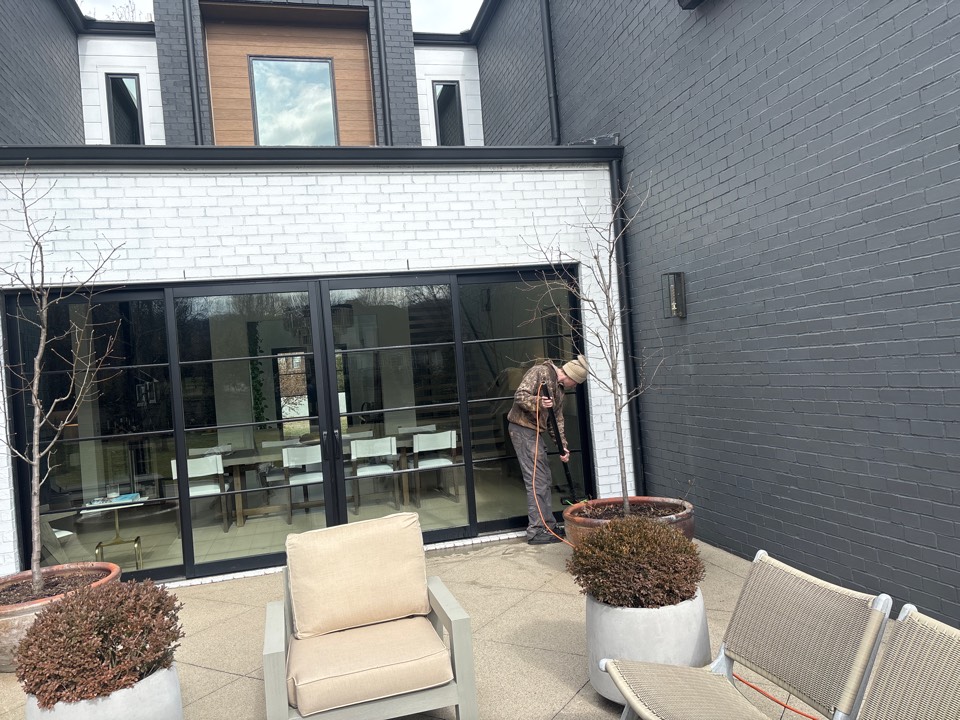 Nashville, TN - Window Hero is glad to provide another happy customer with clean windows! We used a purified water system attached to a pole to provide quality cleaning to the exterior glass!