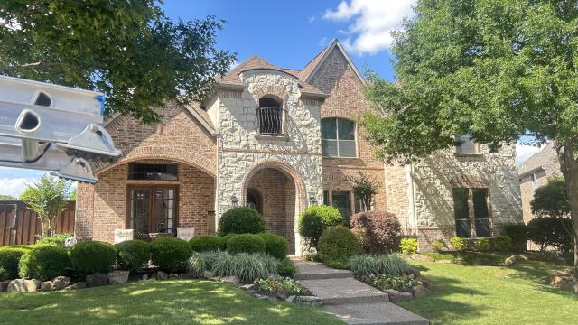 Frisco, TX - Window Cleaning and pressure washing done at this beautiful home in Frisco, TX 