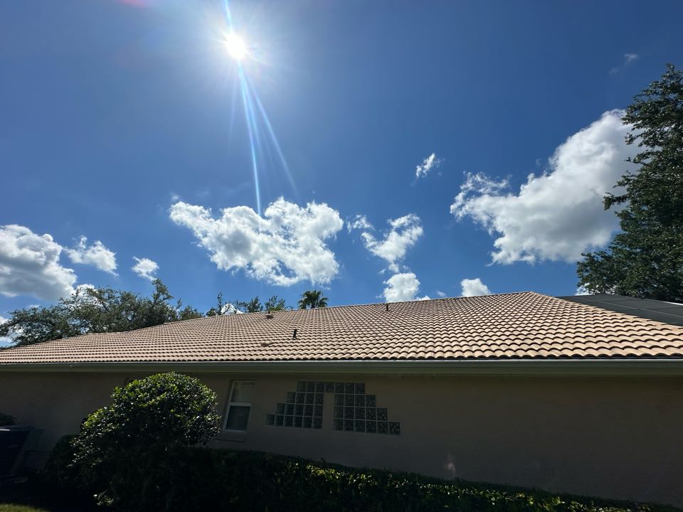 Ormond Beach, FL - Cleaned the roof, driveway, windows, &amp; screen 