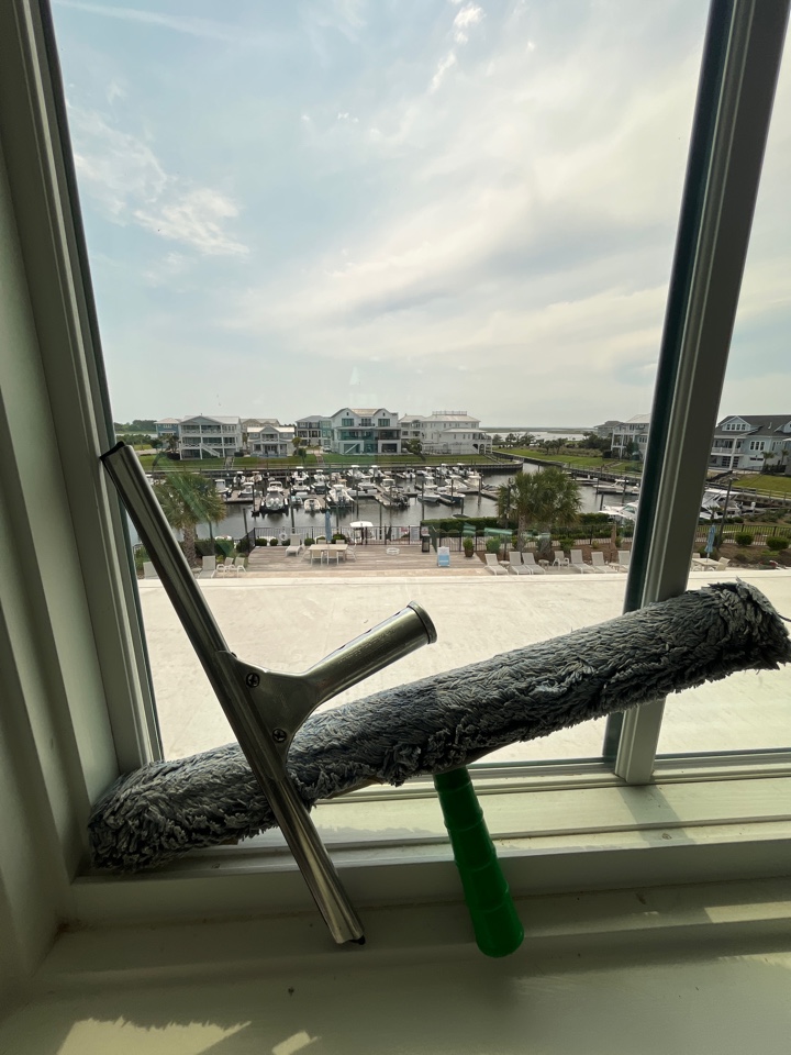 Wilmington, NC - Cleaning up the Helmsport community clubhouse and bath house. Beautiful spot! 