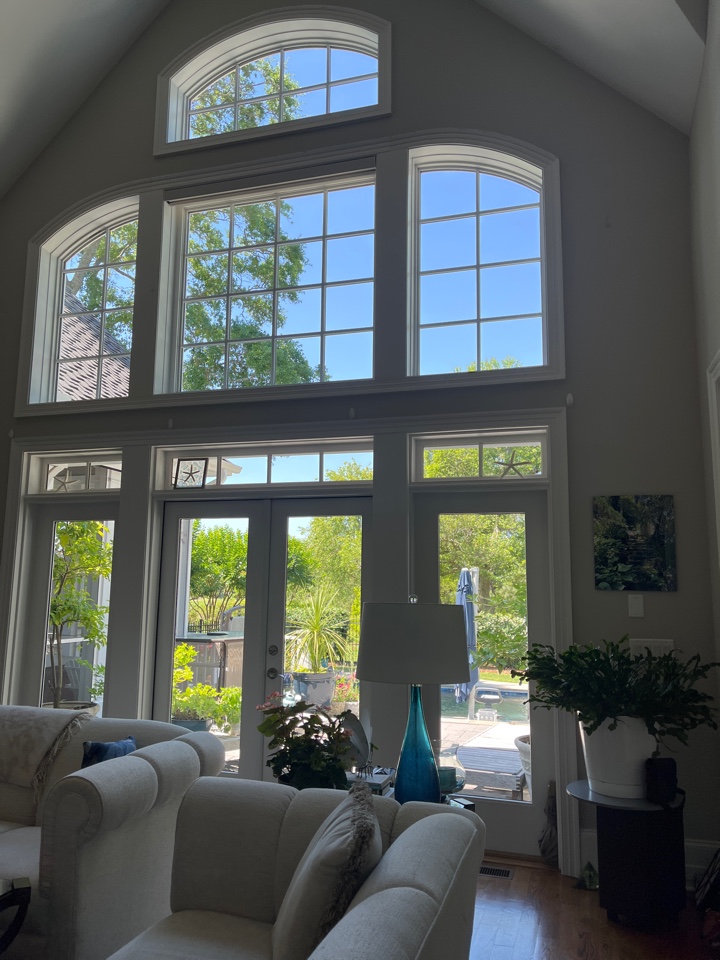 Wilmington, NC - Repeat customer for their inside and outside windows in the beautiful Landfall community! 