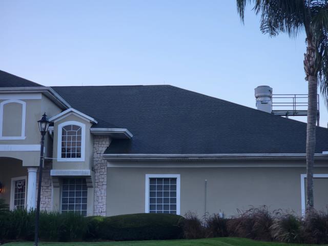 Tampa, FL -  We cleaned over 30,000 square feet of roof and installed Gutter guards on 2 of the 4 buildings on the property.
