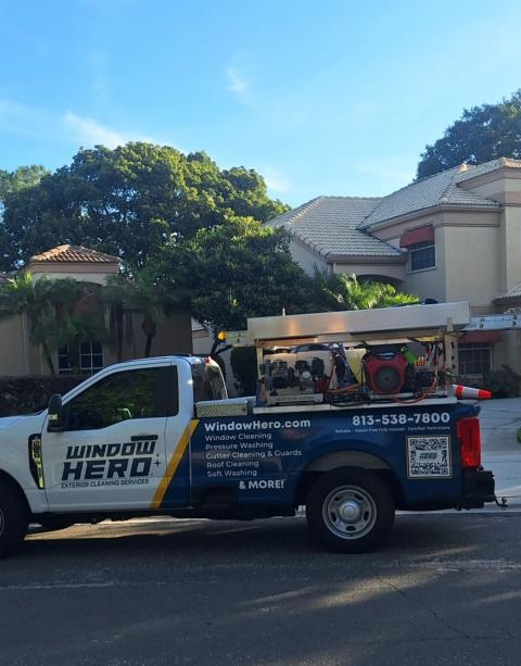 Tampa, FL - We cleaned  leaves and debris from gutters and installed gutter guards to rid the problem for ever!  