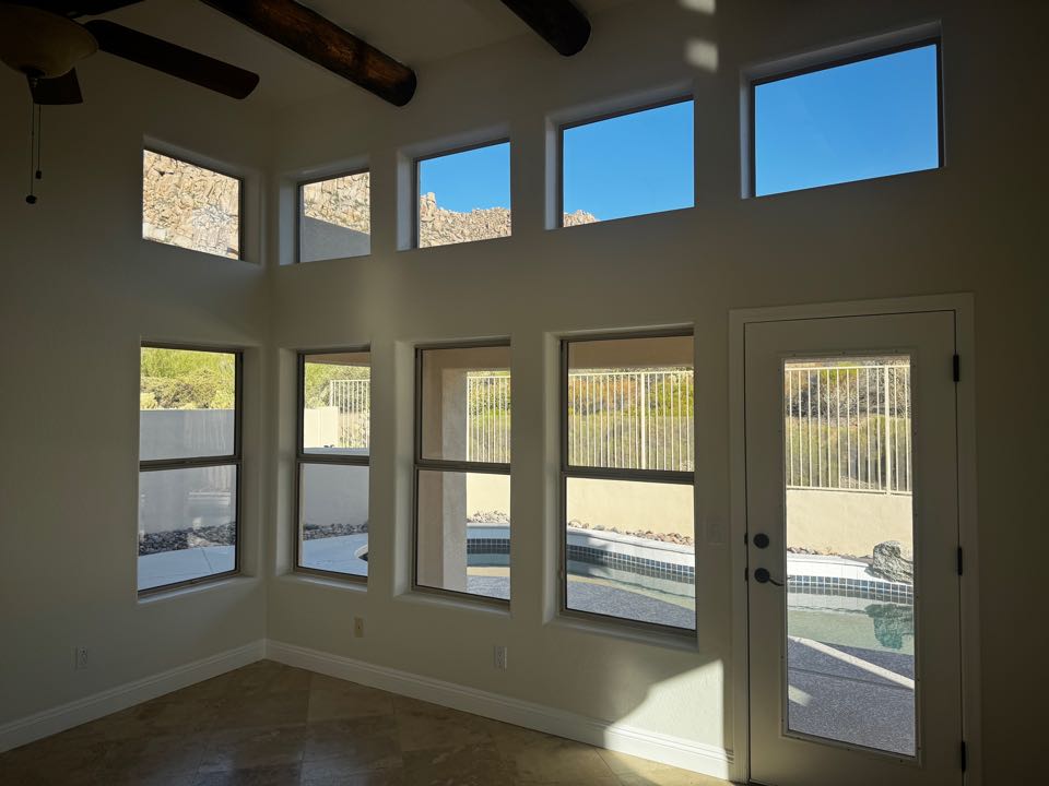 Scottsdale, AZ - Window cleaning out in Troon today. Homeowner is selling and wanted the best curb appeal possible