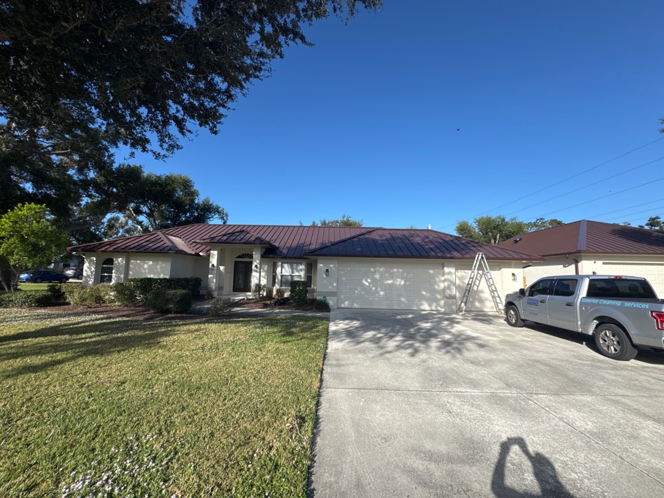 Sarasota, FL - Metal roof cleaning 9416662226