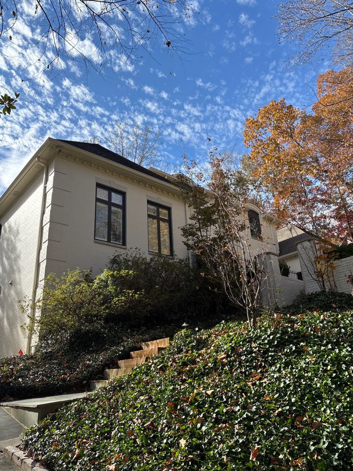 Birmingham, AL - Birmingham, AL doing gutter leaf removal to help facilitate proper water, flow and drainage throughout gutter systems.