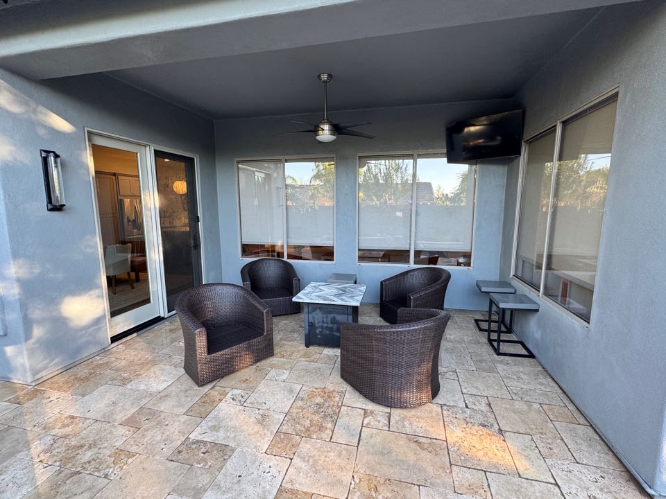 Scottsdale, AZ - North Scottsdale patio pressure washing and window cleaning inside and out . Prepare for the holiday the right way