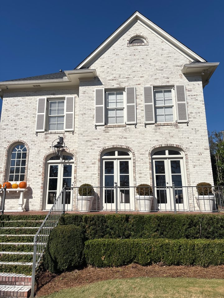 Birmingham, AL - Just cleaned a light fixture and outside windows at this beautiful home in Mtn. Brook