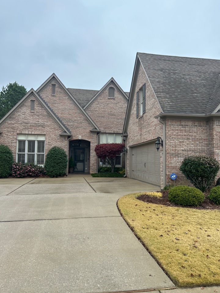 Birmingham, AL - Did exterior windows, driveway pressure washing with walkways and curbs here