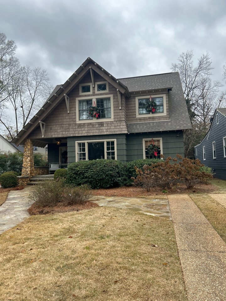 Birmingham, AL - Hit gutters and pressure washing walkways here