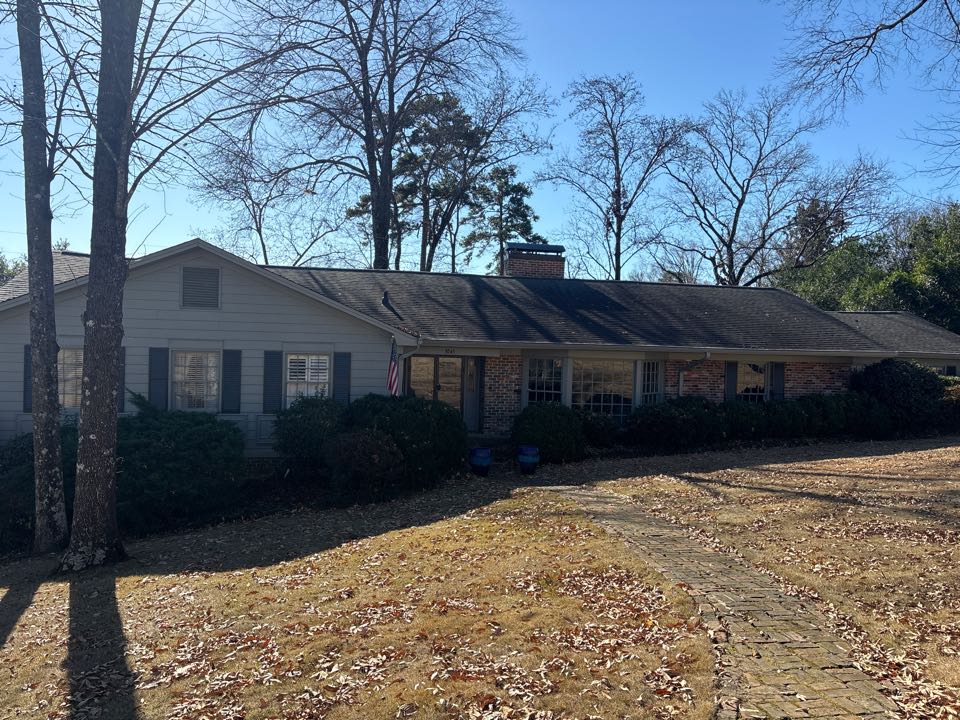 Birmingham, AL - Mountain Brook, AL doing an exterior window cleaning to provide a nice clean streak free finish