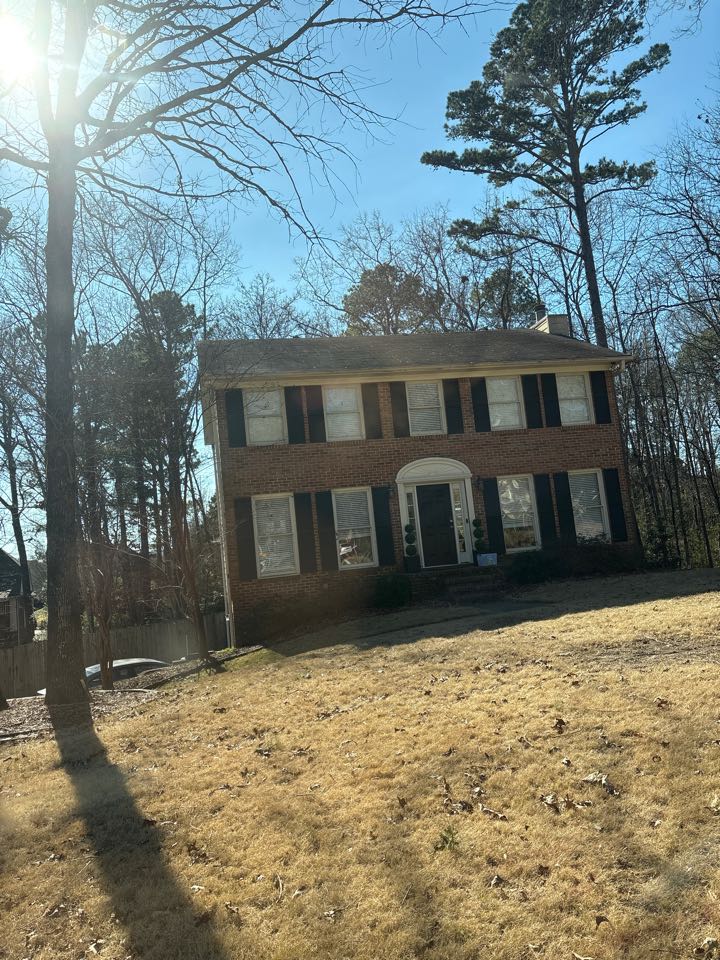 Birmingham, AL - Birmingham, Alabama doing a gutter guard brush off to help facilitate proper water flow and drainage throughout gutter system.