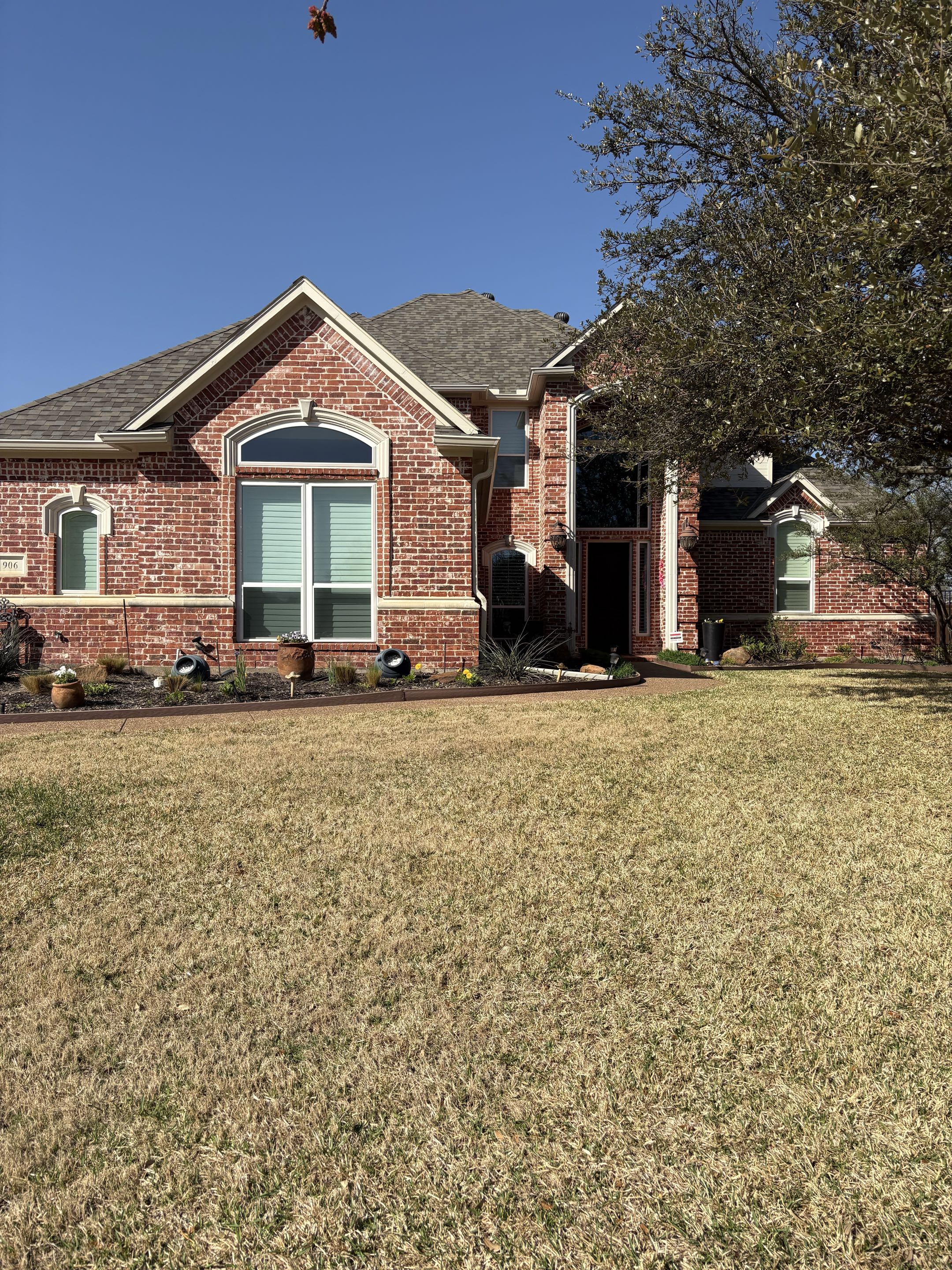 Southlake, TX - Recently, we completed an exterior house cleaning that transformed the property. The windows were cleaned to a streak-free shine, enhancing the home's curb appeal.