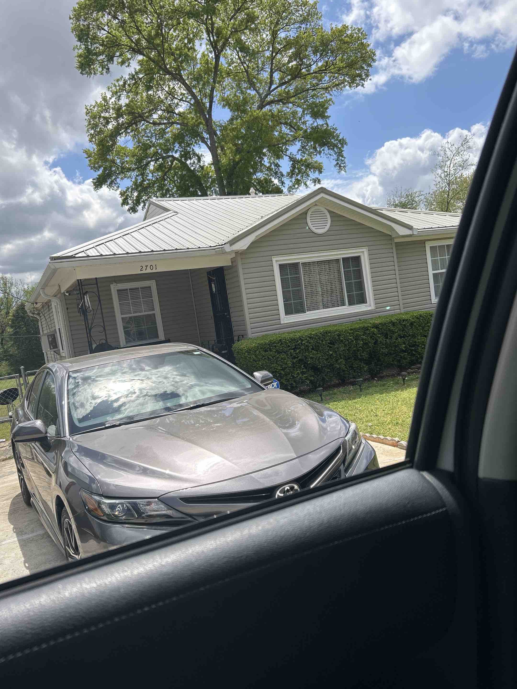 Birmingham, AL - Scrubbed the roof with a watered brush here