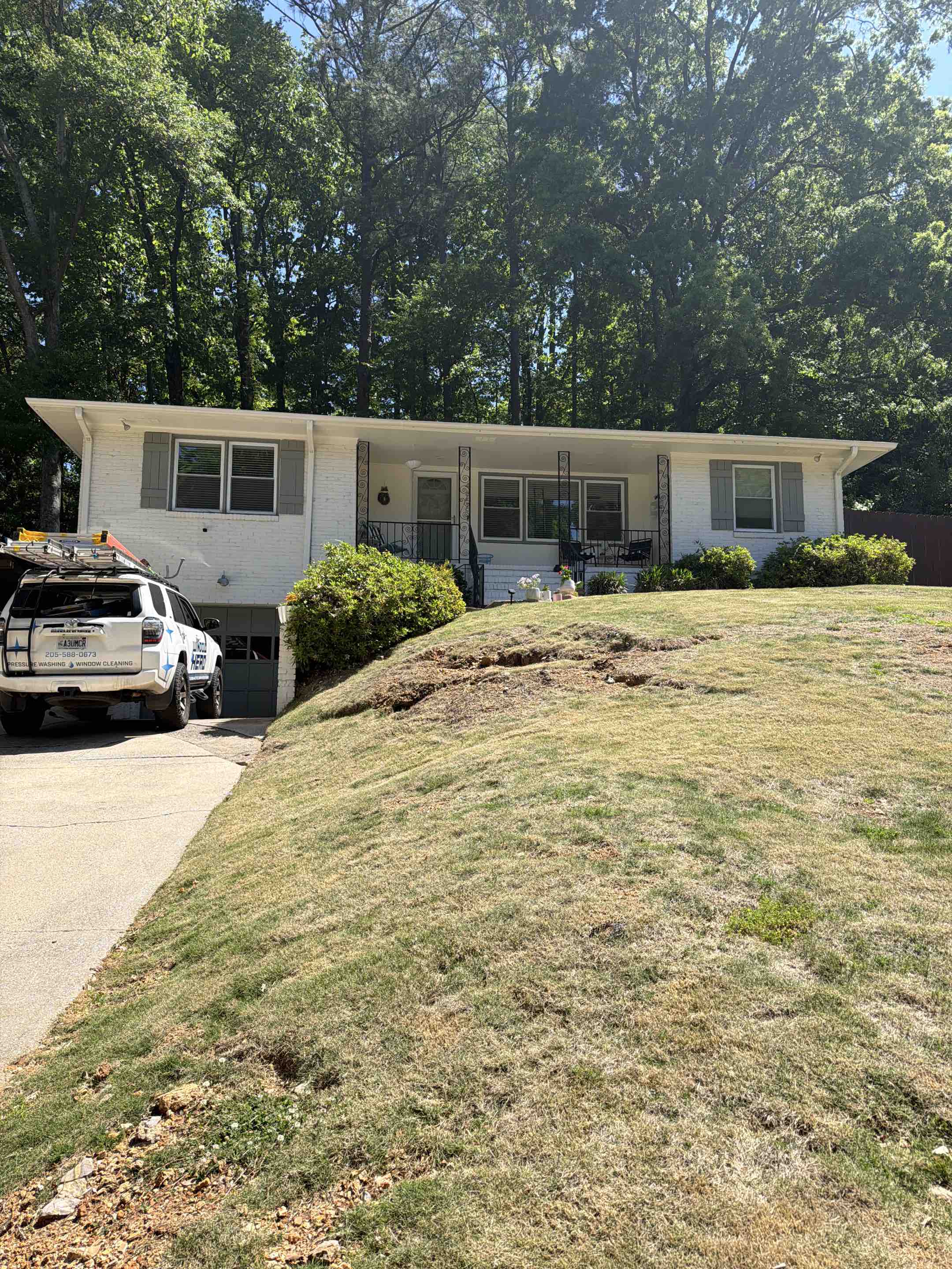 Birmingham, AL - Cleaned out gutters and downspouts to restore proper drainage and water flow
