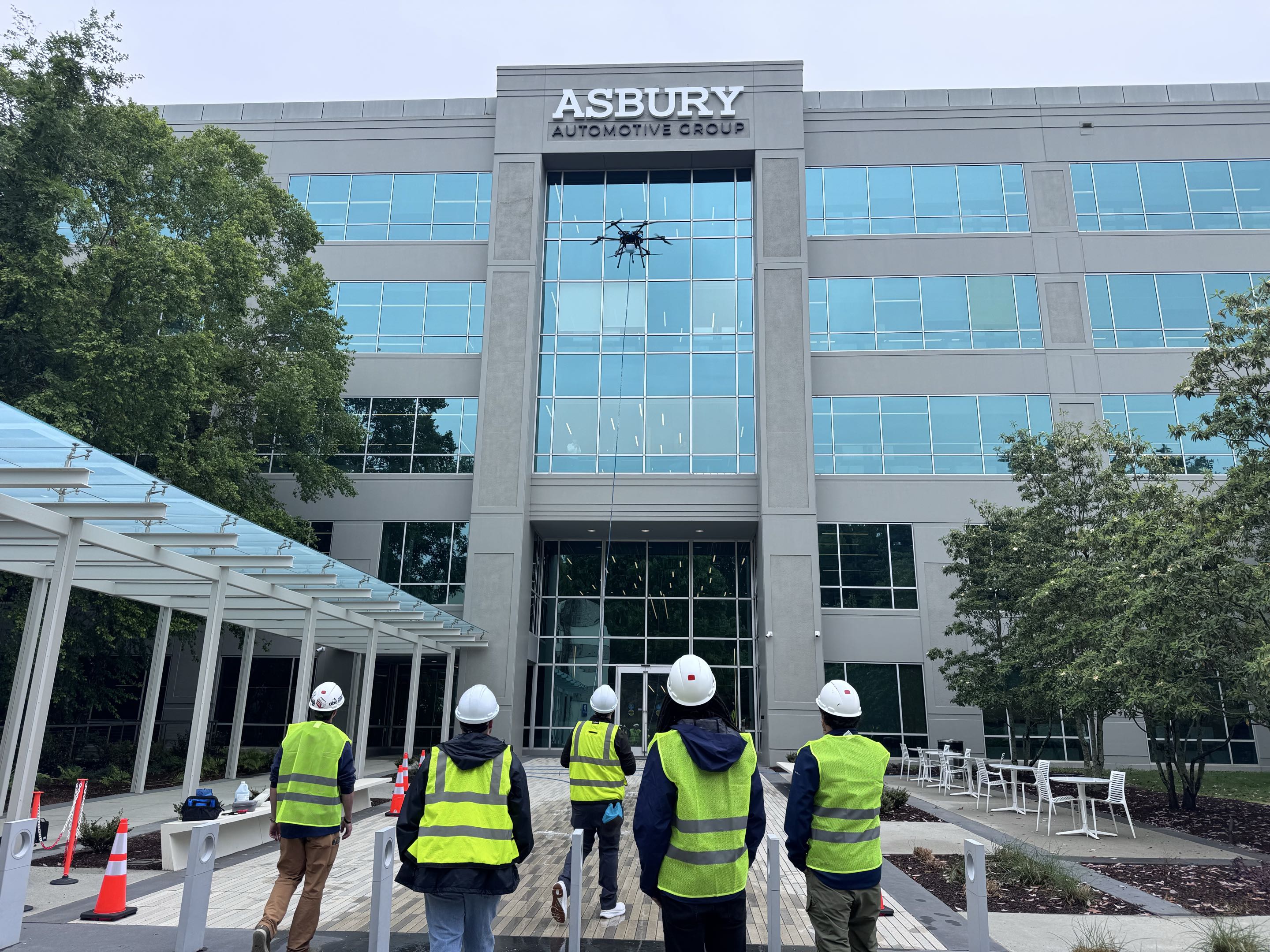 Atlanta, GA - Dunwoody, GA - Full exterior window cleaning using our drone technology. Windows look great!