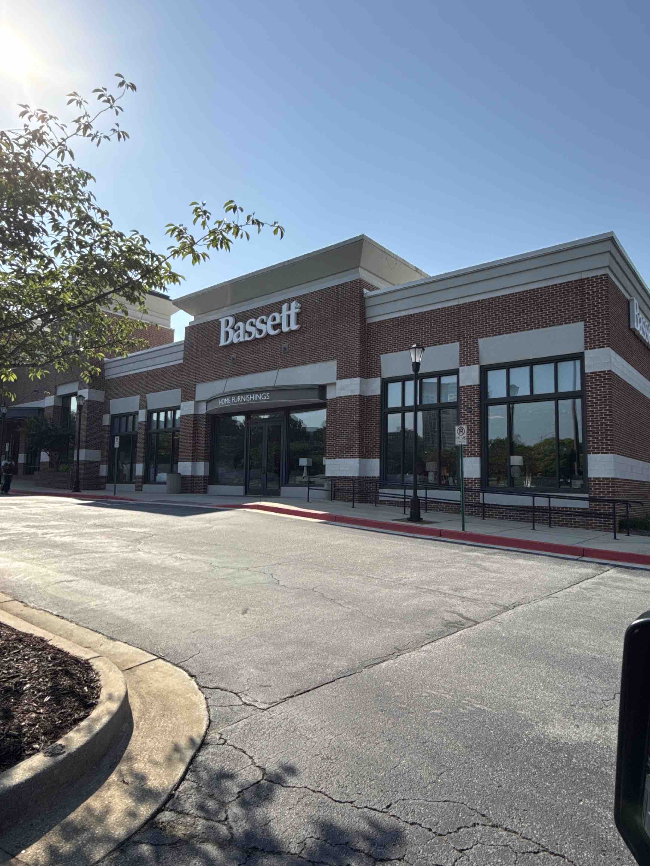 Atlanta, GA - Dunwoody, GA - Near Perimeter Mall, our monthly interior/exterior window cleaning. Keeping the windows looking perfect for all Bassett Furniture customers!