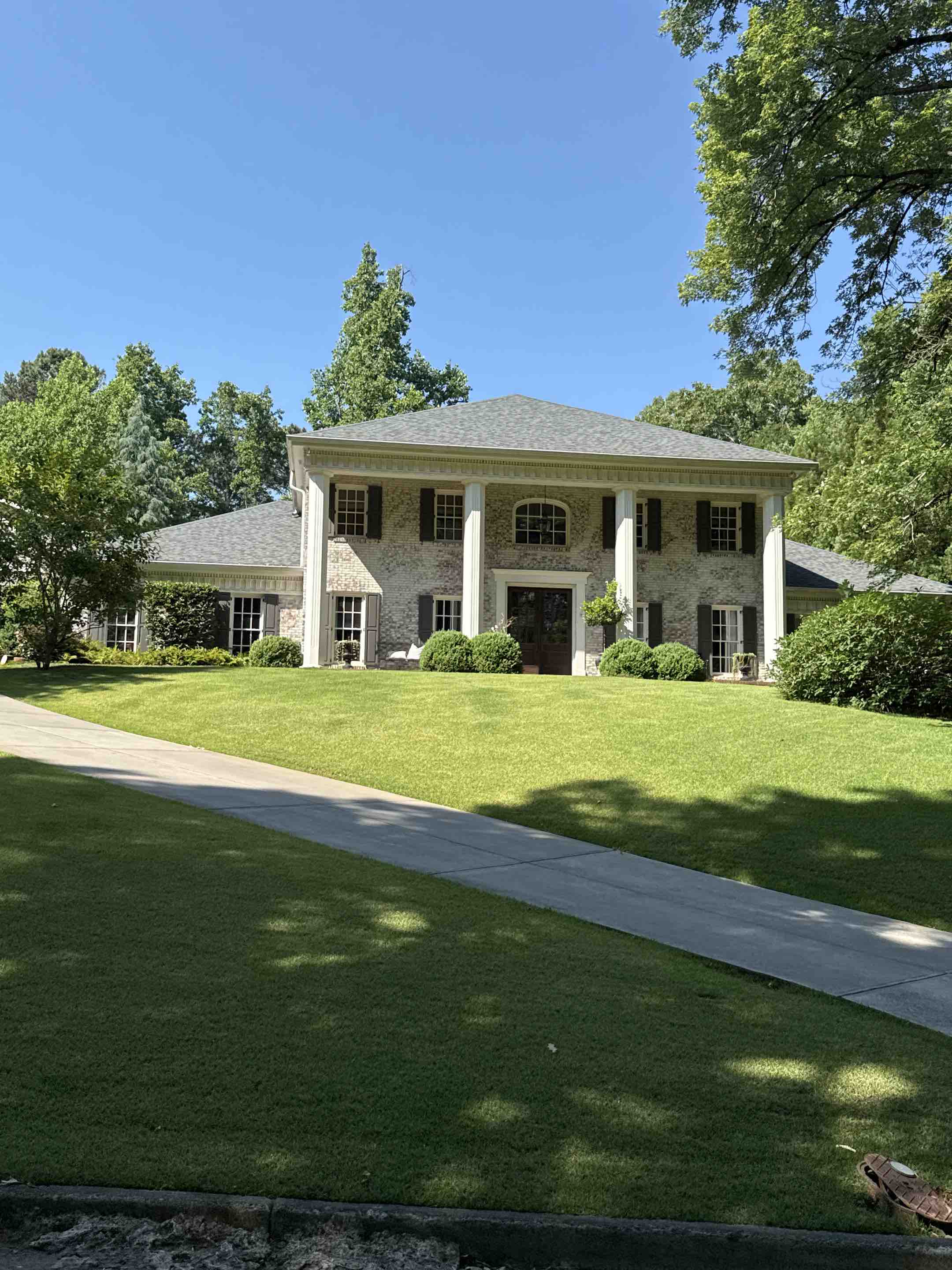 Atlanta, GA - Sandy Springs, GA - Exterior window clean and a roof wash 