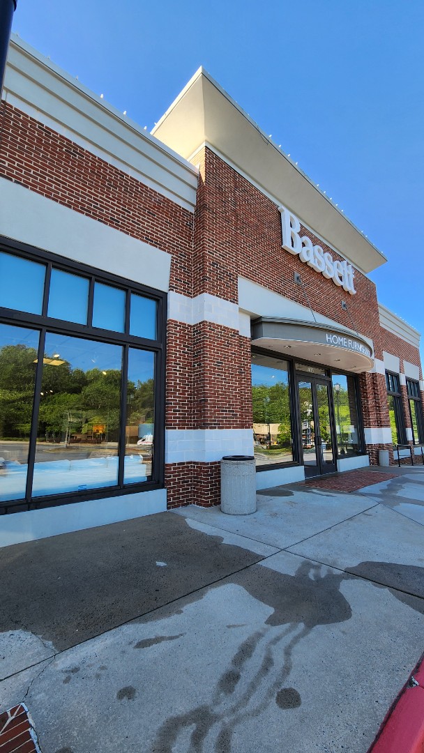 Atlanta, GA - Dunwoody, GA - Full interior/exterior window cleaning at this beautiful Bassett Furniture showroom