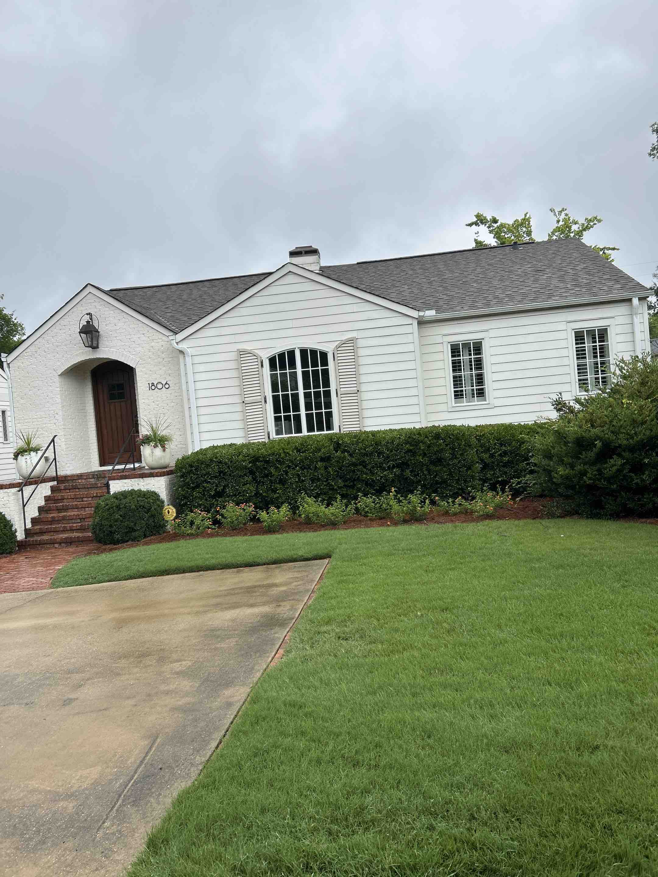 Birmingham, AL - Did a house wash here as well as soft washing back patio and exterior windows
