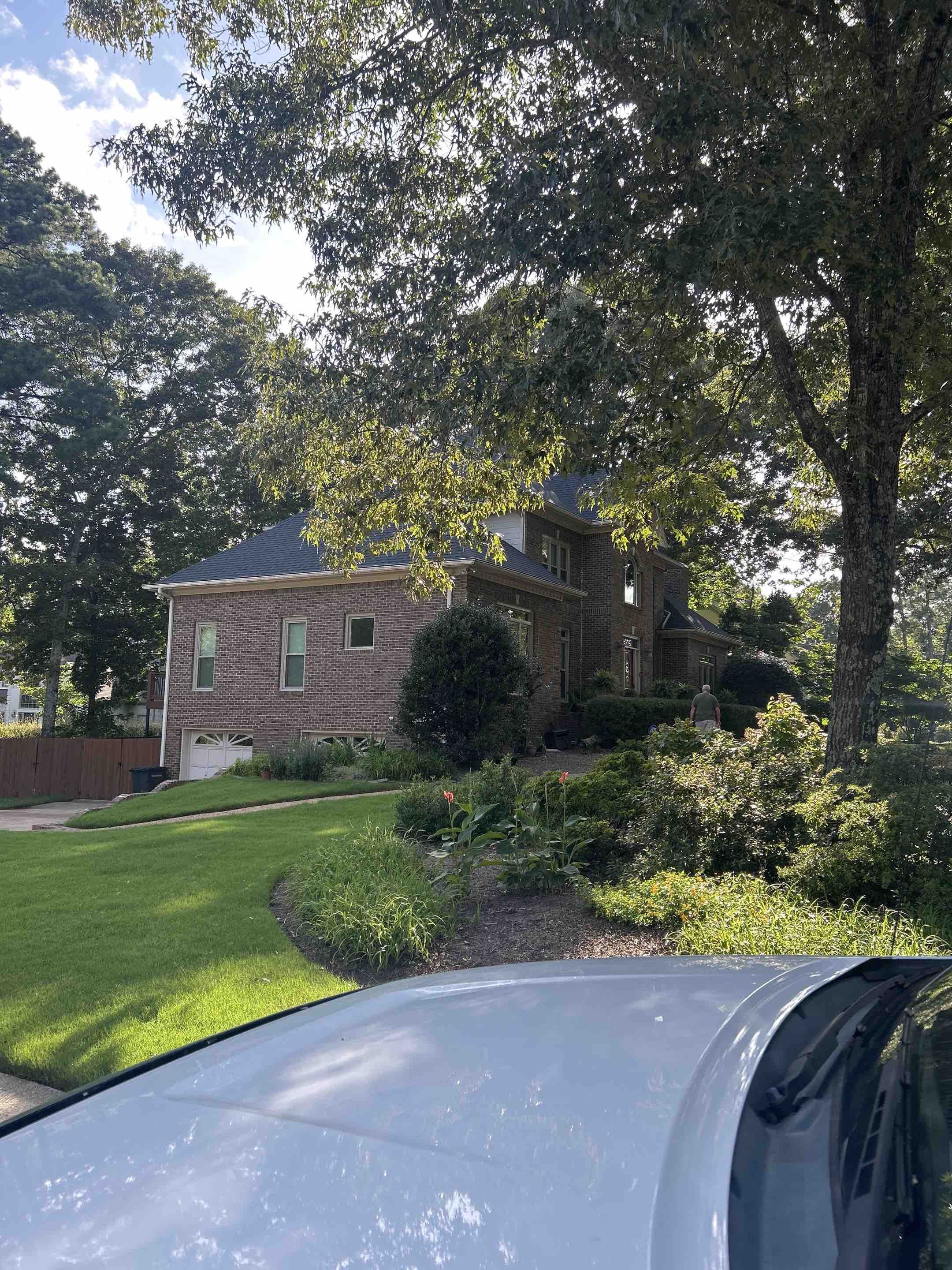Birmingham, AL - Did exterior windows here with screen removal and cleaning and framing seal detailing as well as pressure, washing driveway, lower driveway, front patio, and curbs