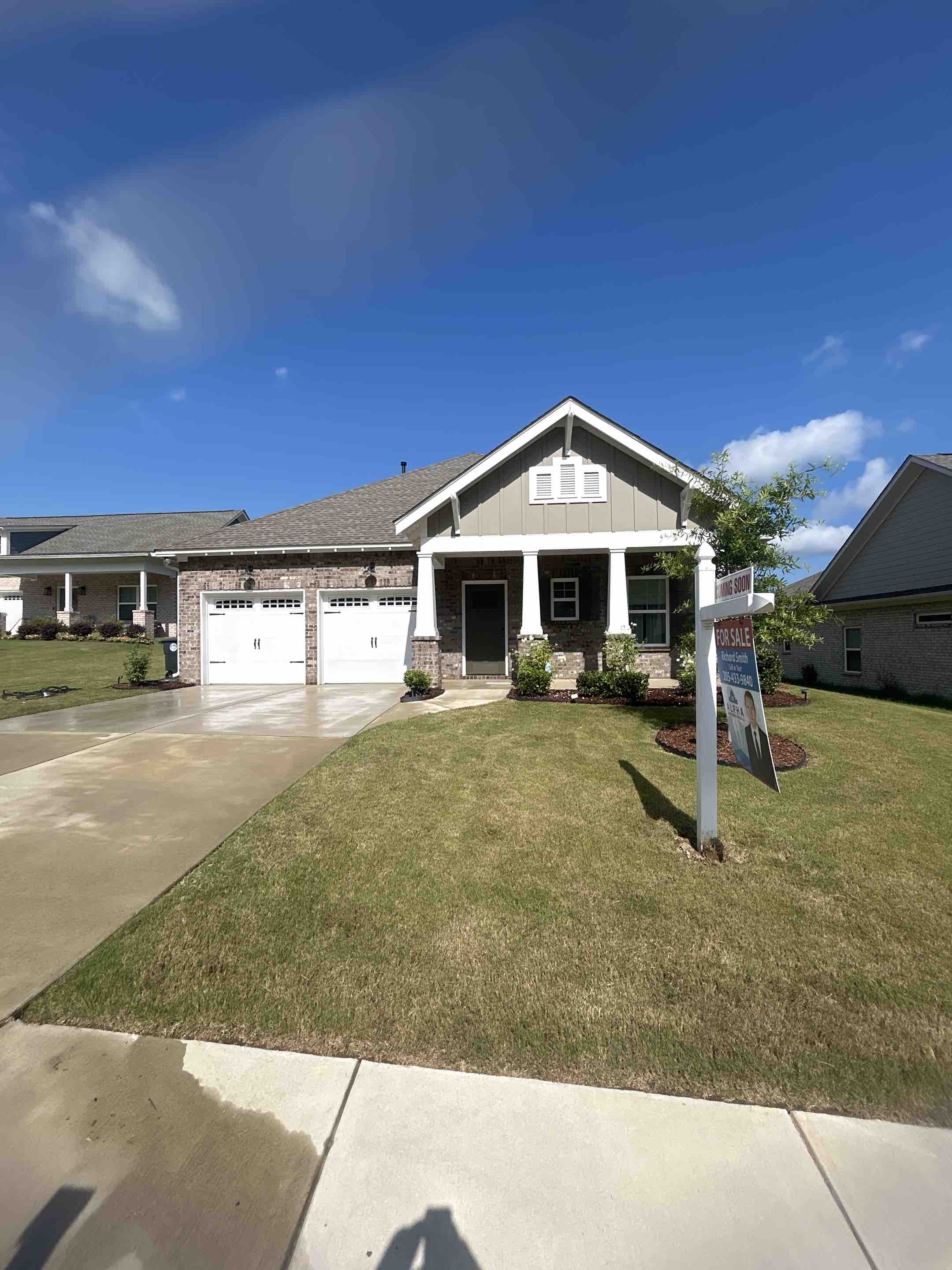Birmingham, AL - Did a house wash here and surface cleaned half the driveway as well as the screened in porch cleaning
