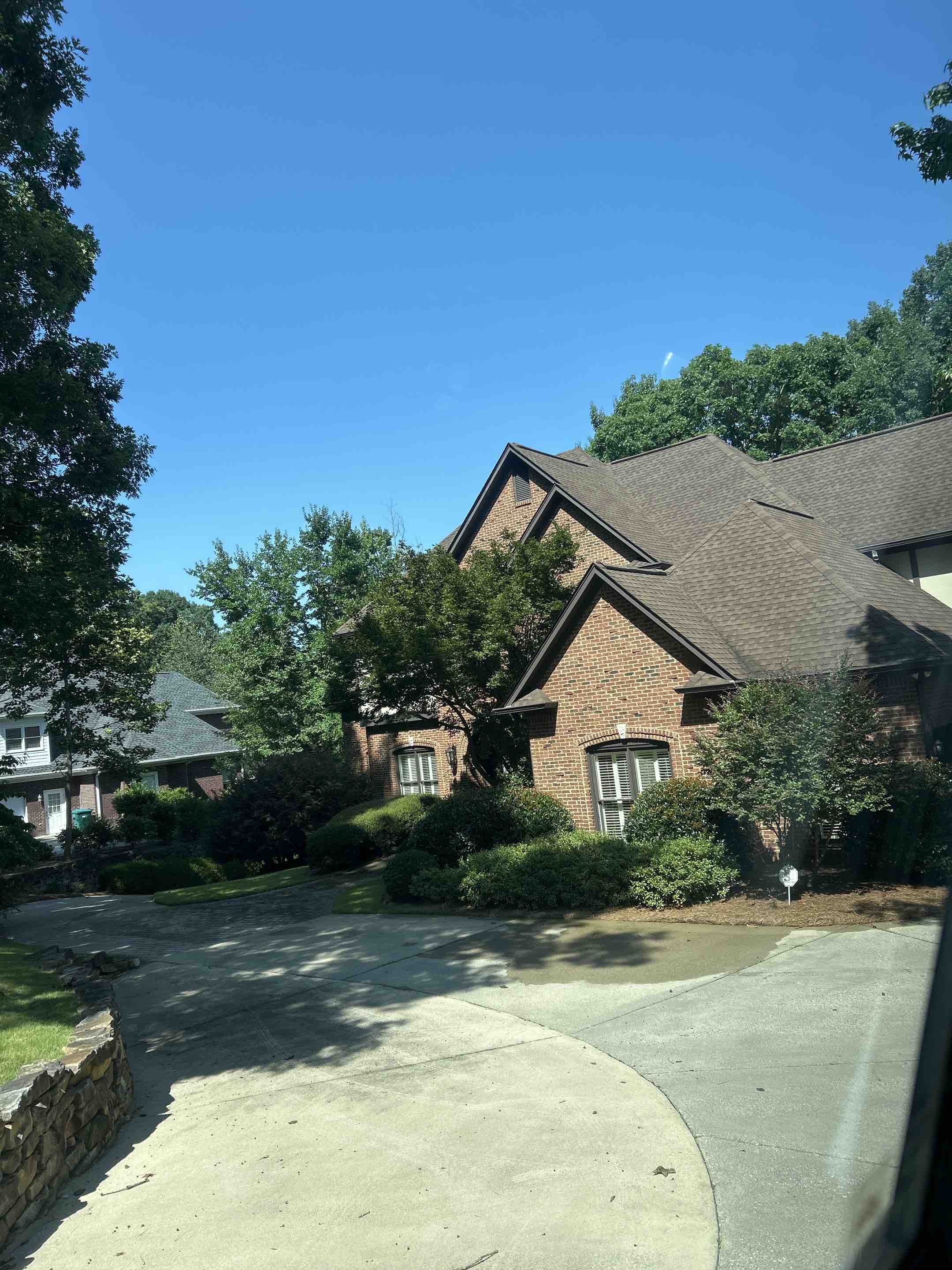 Birmingham, AL - Did a roof wash here with select interior and exterior your windows as well as a select house wash on back of home