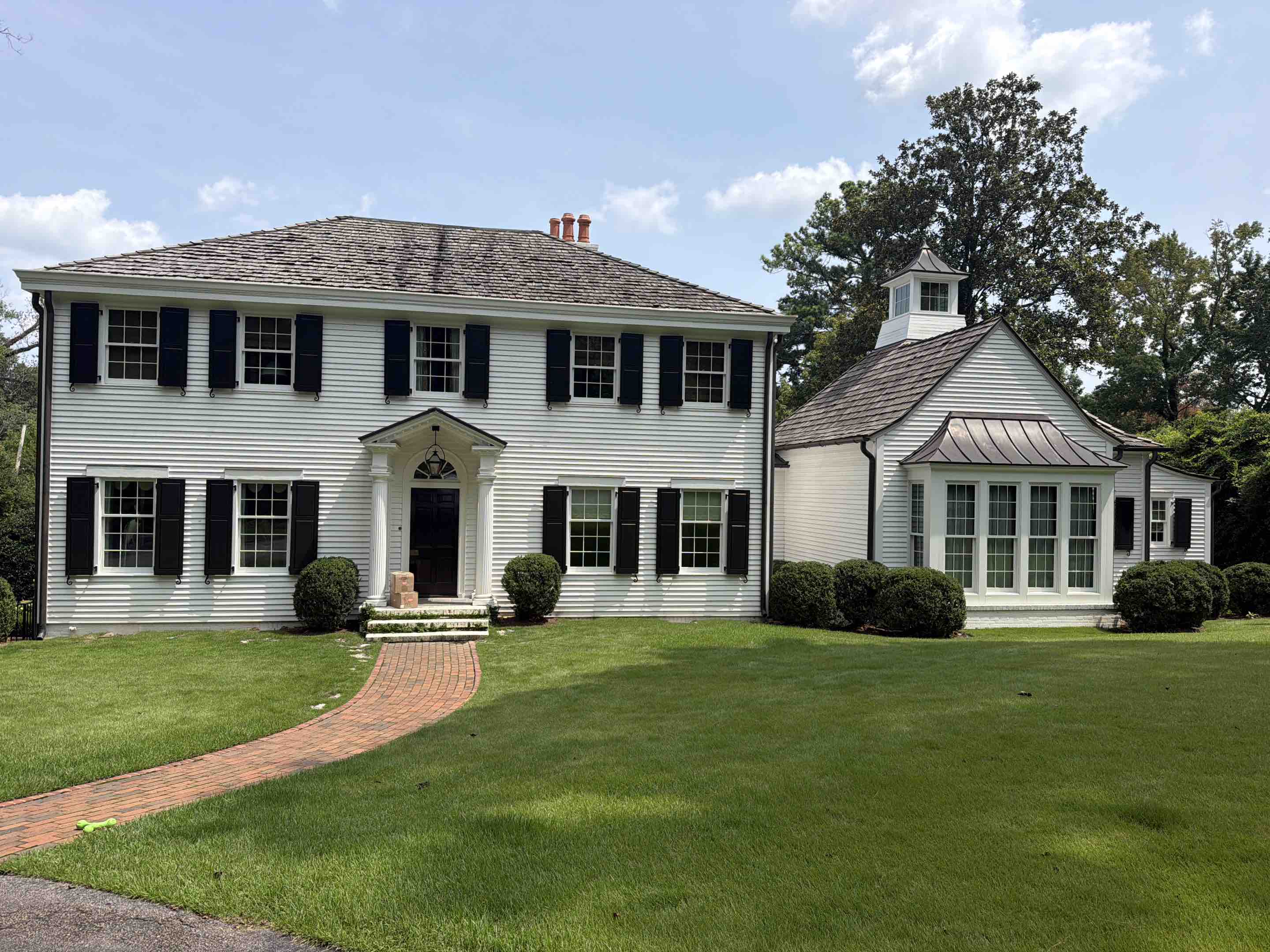 Birmingham, AL - Cleared out gutters and downspouts to restore proper water flow and drainage 