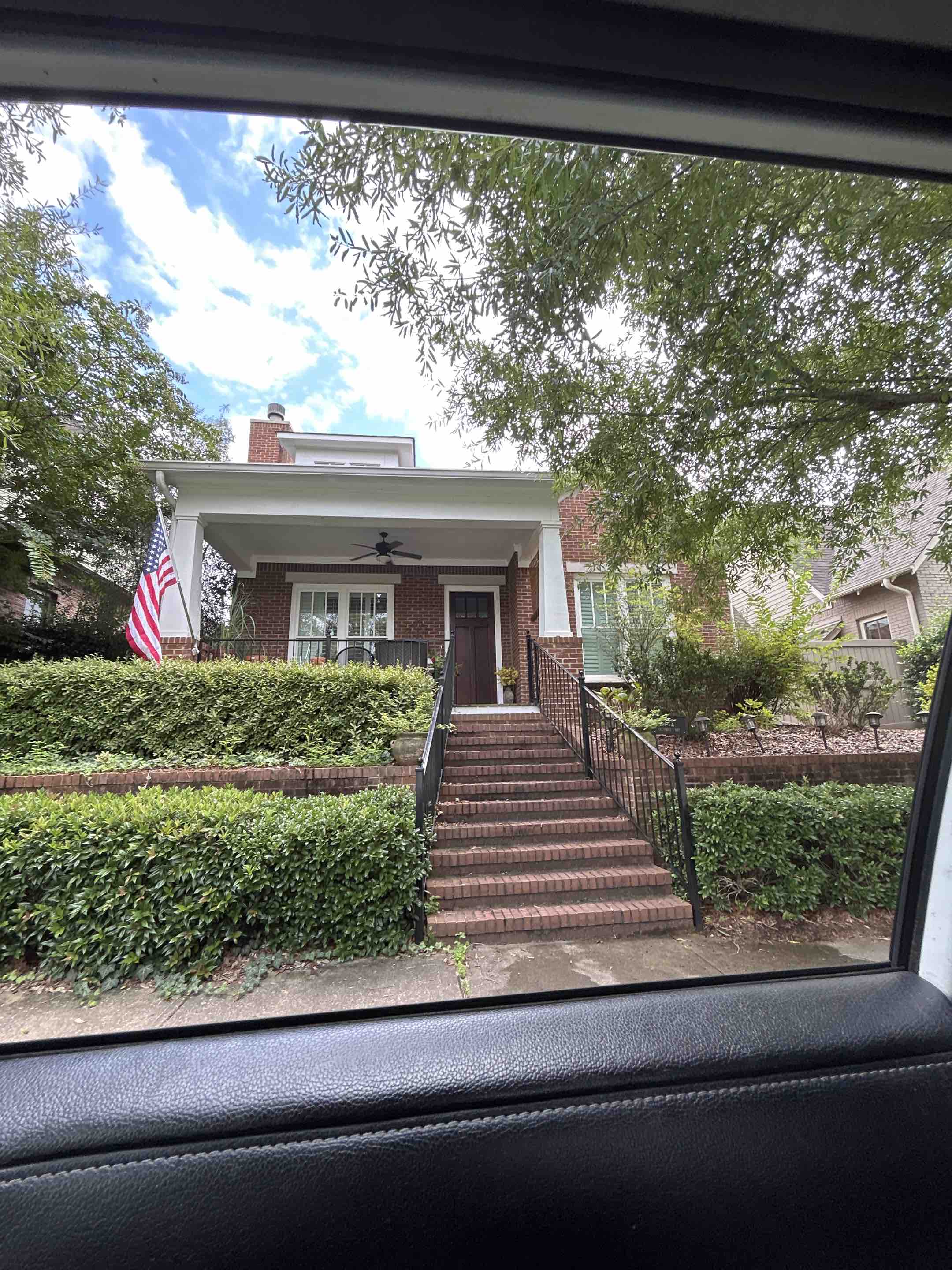 Birmingham, AL - Cleaned exterior windows here with frame and sill detailing 
