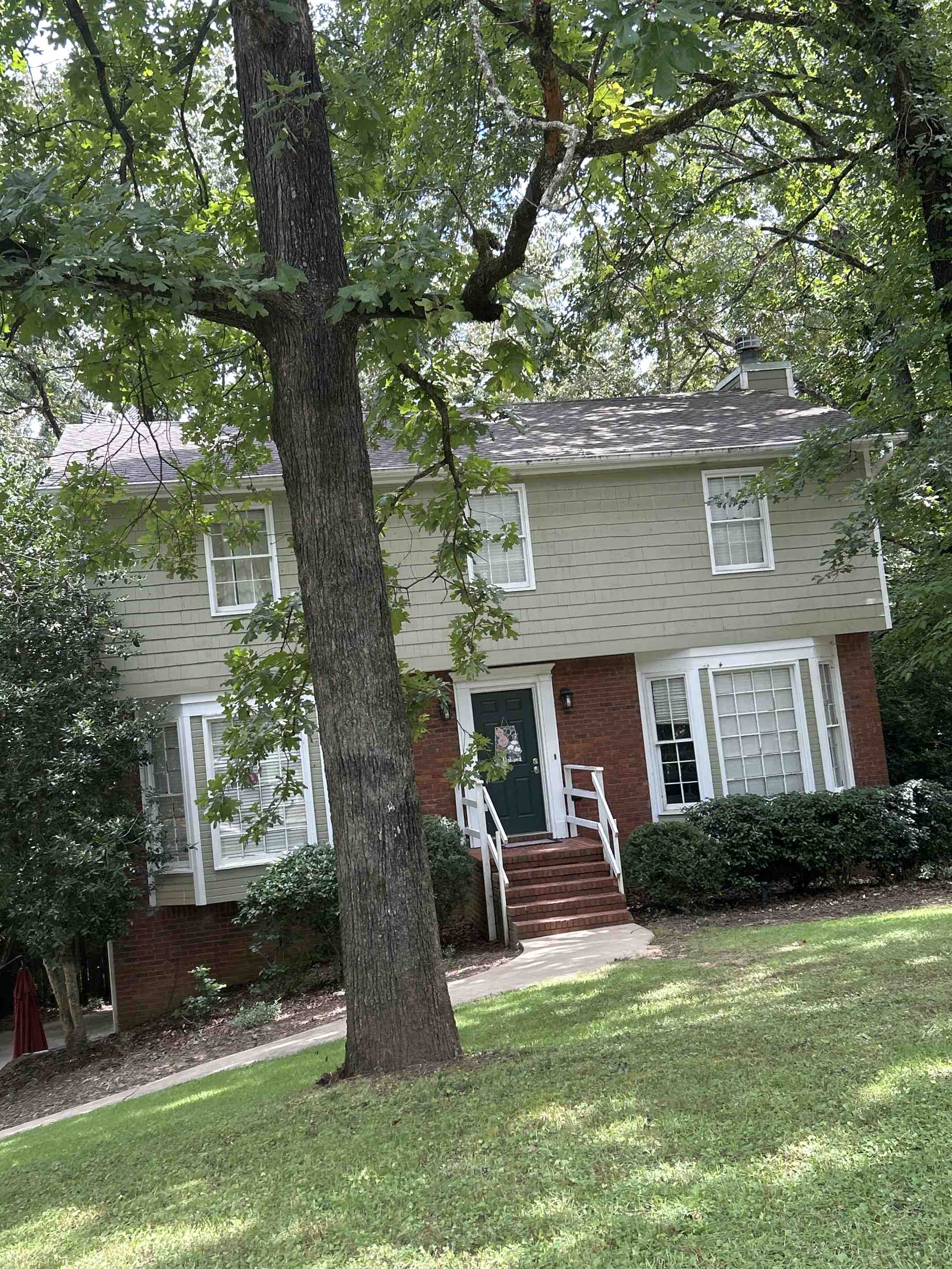 Birmingham, AL - Cleaned out the gutters and blew off the roof and installed gutter guard here