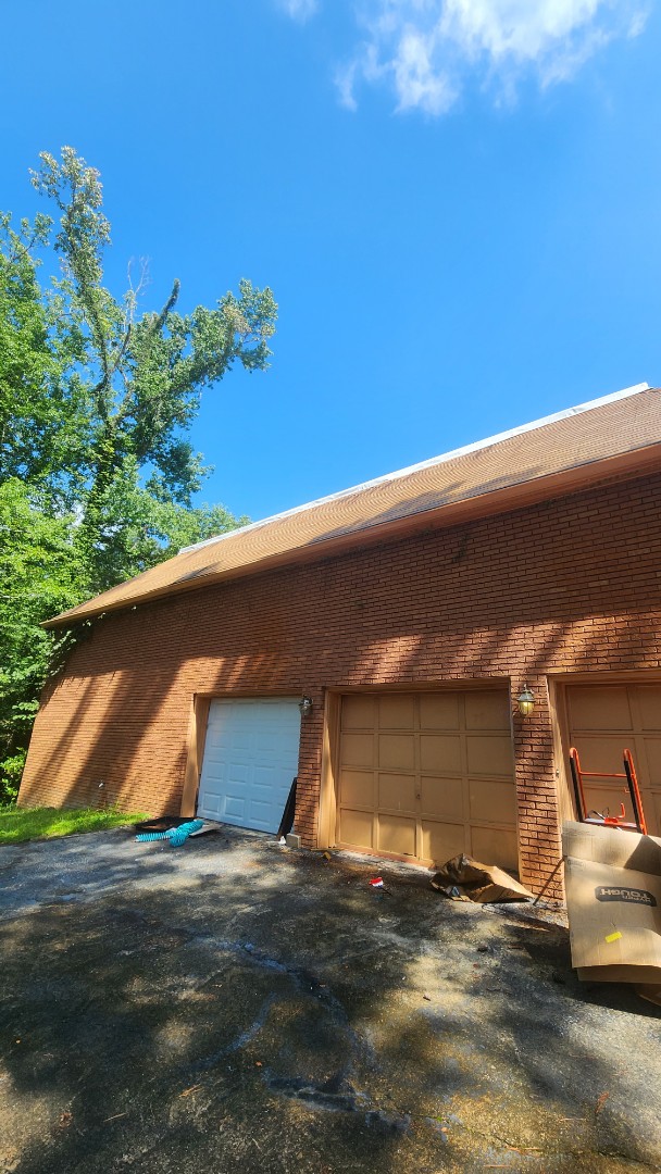 Atlanta, GA - We are doing a full roof wash on this home in Atlanta