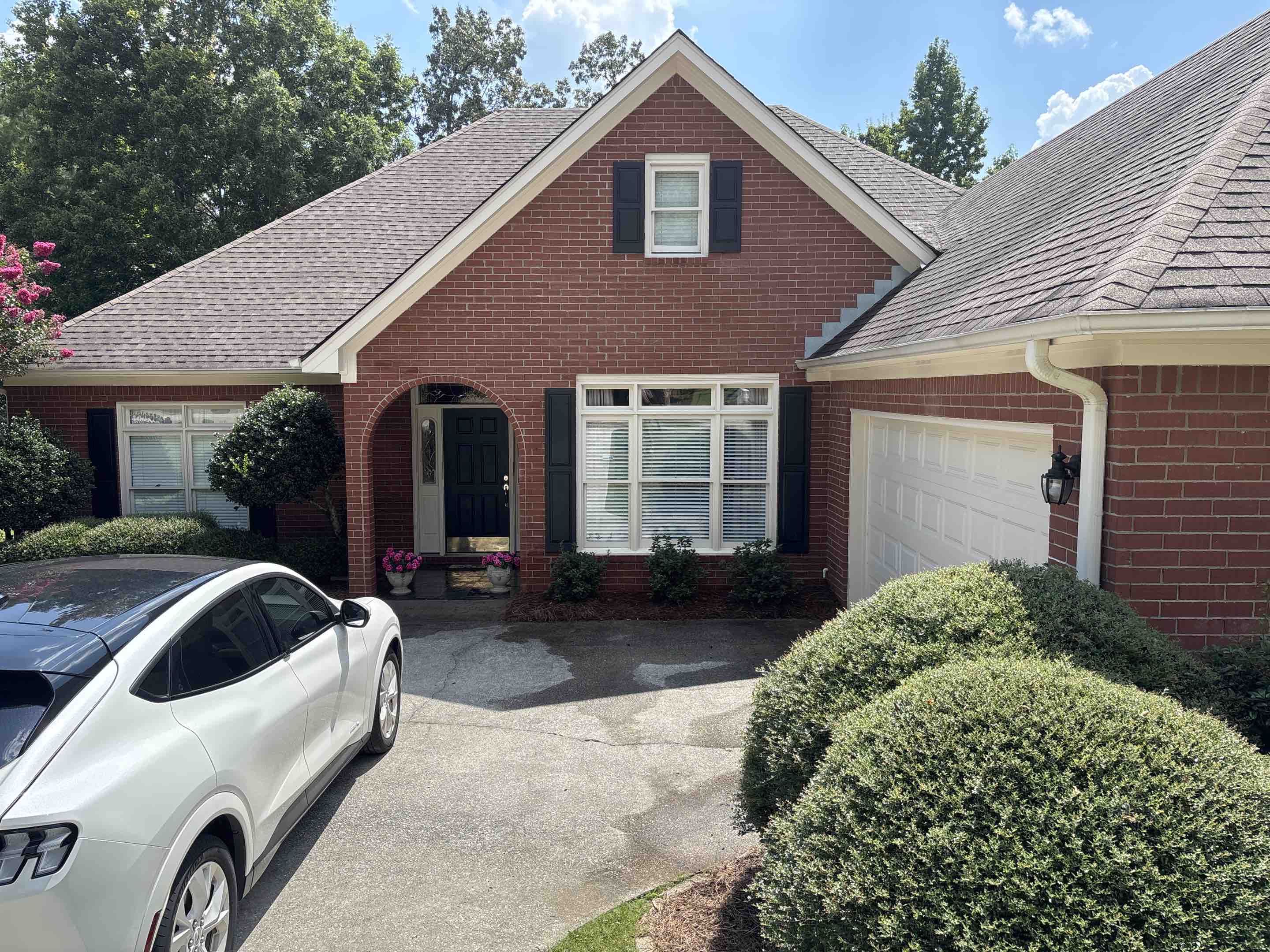 Birmingham, AL - Just did a house wash, gutter cleaning, post paint construction, and outside window cleaning with a shop vac cleaning inside new porch at this beautiful little home in Greystone. 