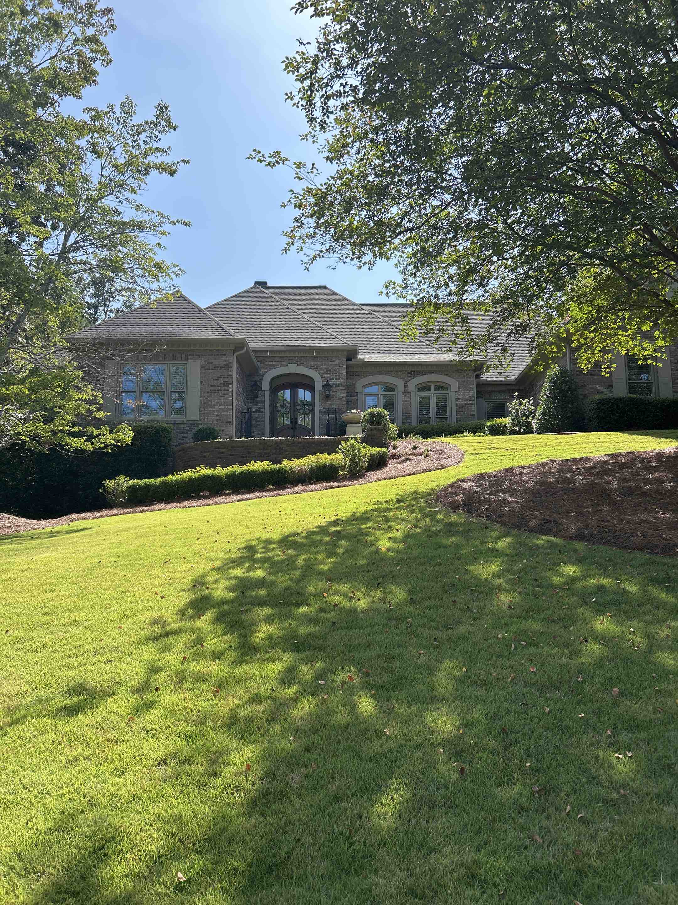 Birmingham, AL - Did a driveway pressure washing here with front walkway and front stoop 