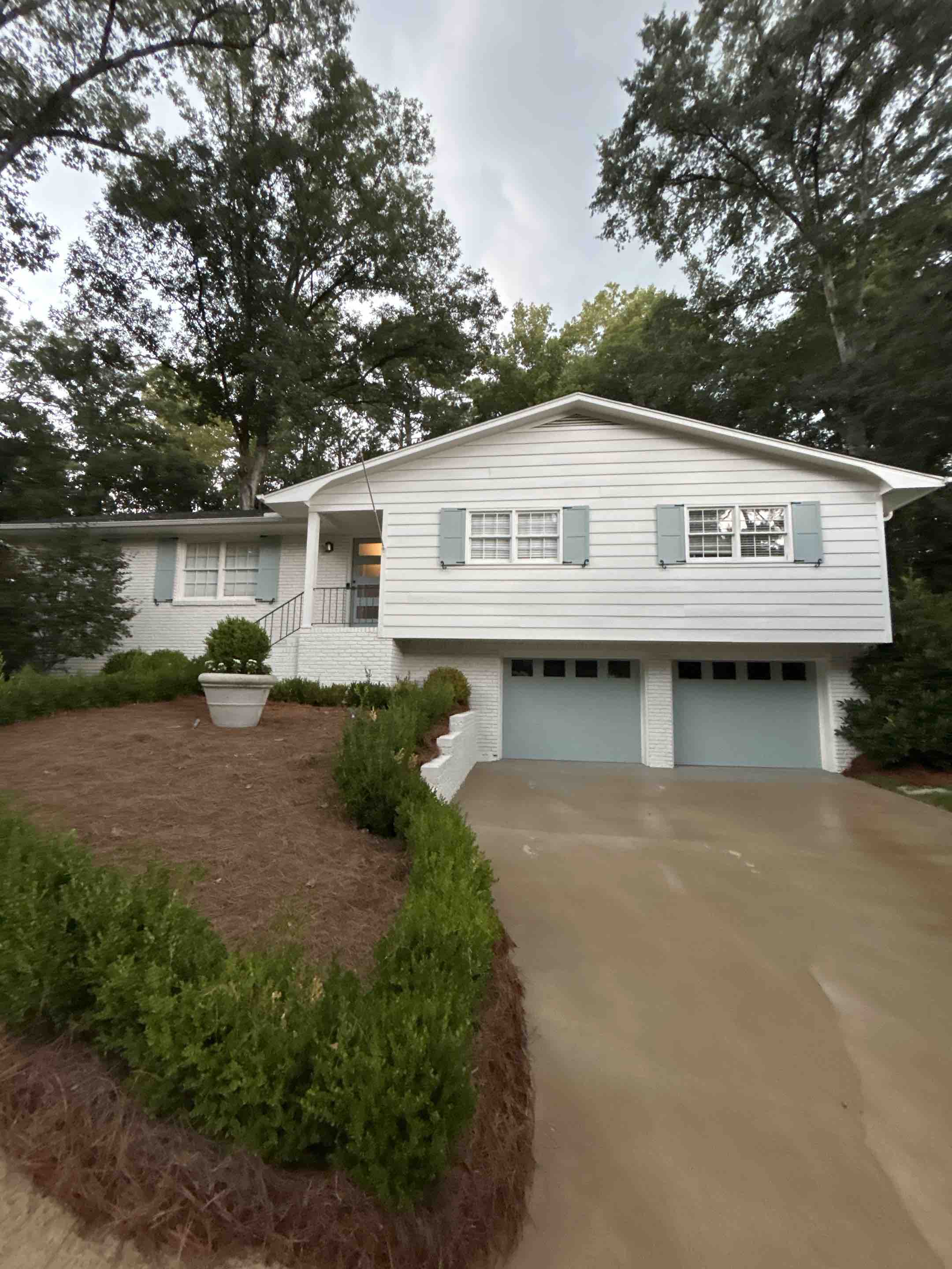 Birmingham, AL - Did a house wash here with exterior windows back deck wash screened in porch wash and driveway and walkway pressure washing as well as two back patios