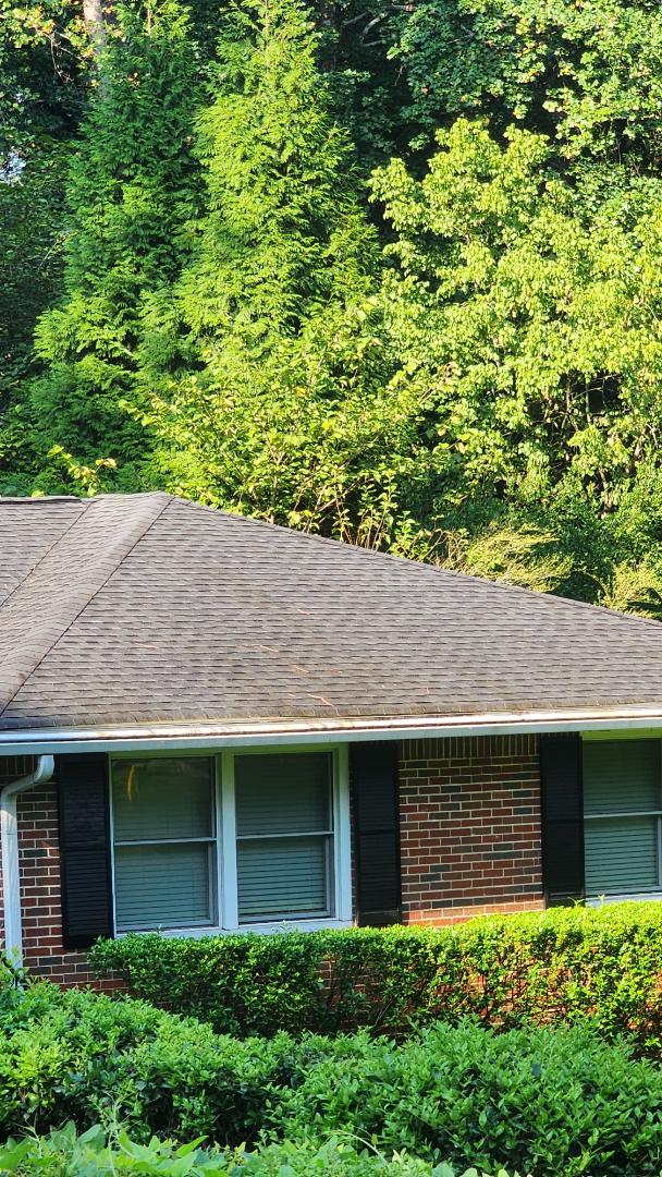 Atlanta, GA - We did a full roof wash on this home 
