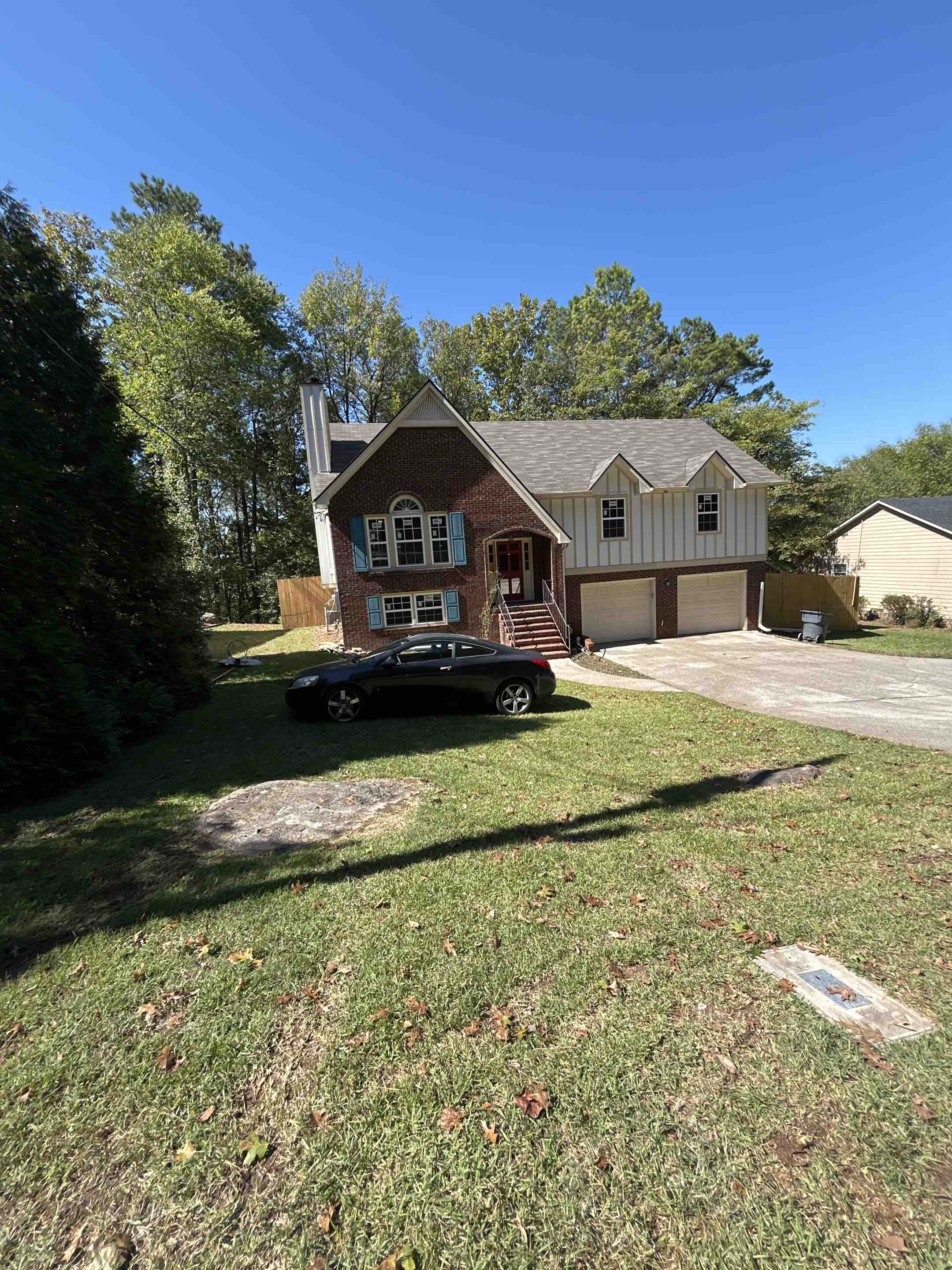 Birmingham, AL - Did a house wash here with a back deck, pressure washing, and driveway pressure washing