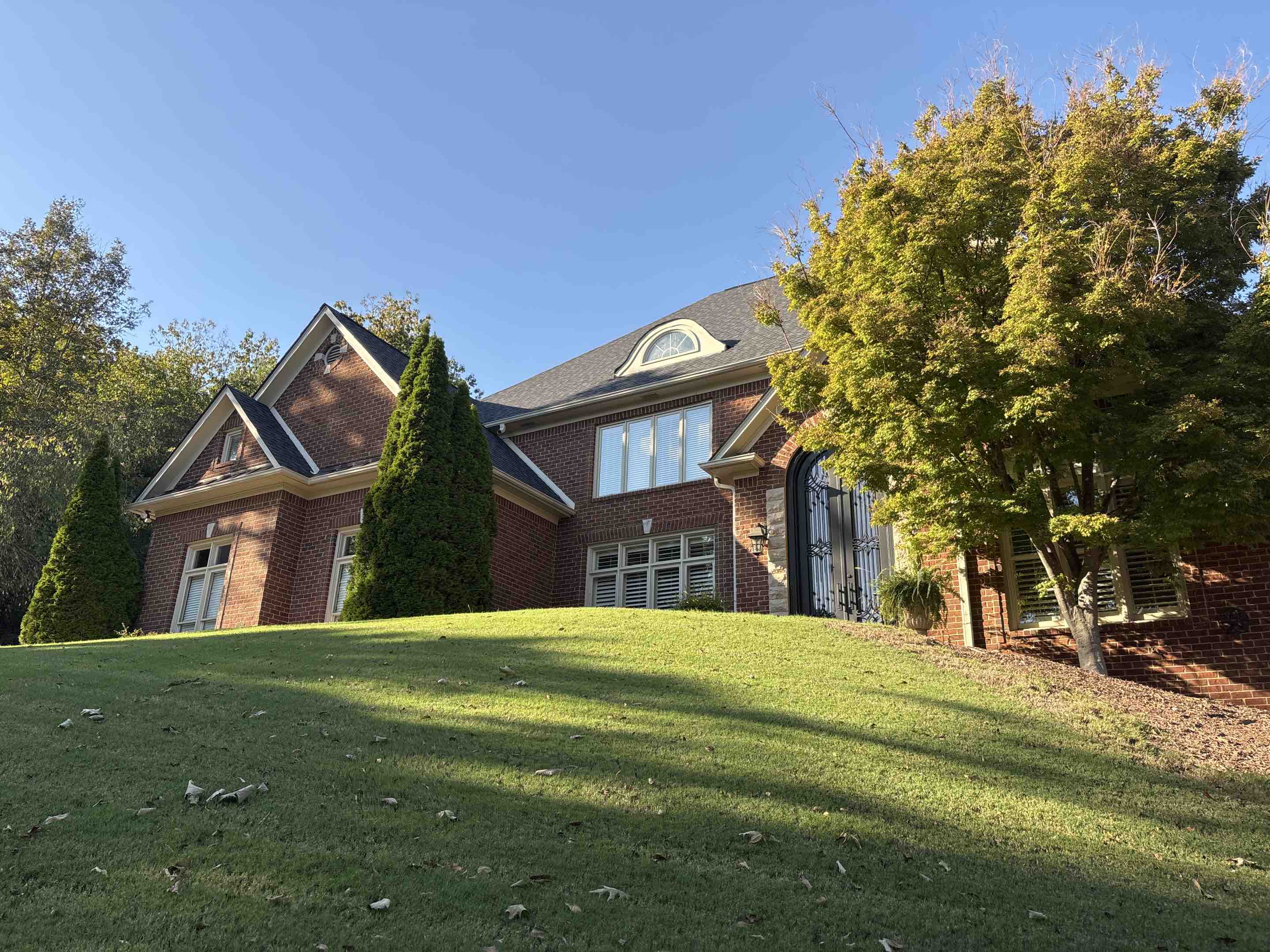 Birmingham, AL - Just did the gutters and cleaned the outside windows at this beautiful home in Brook Highland. 