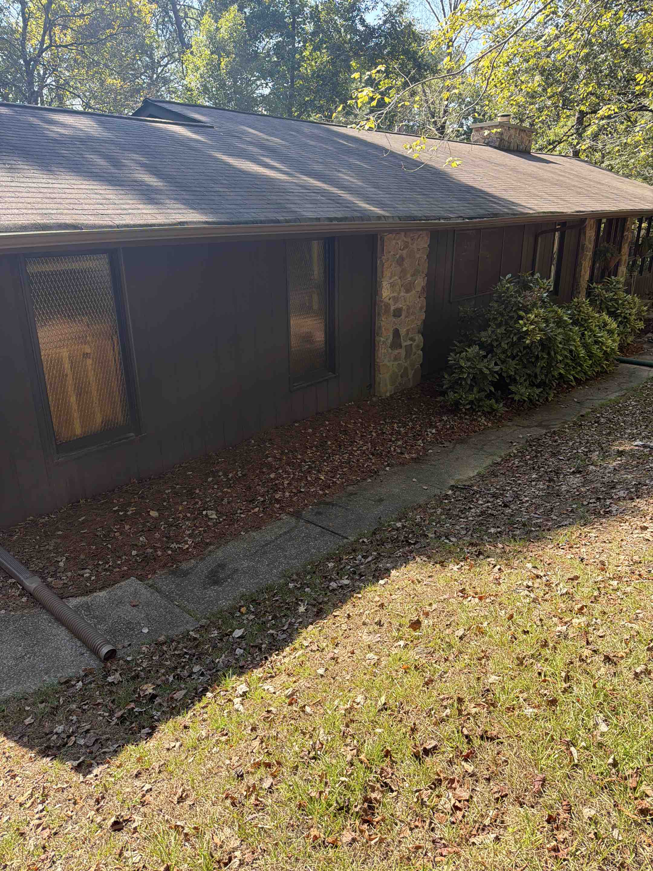 Birmingham, AL - Cleaning exterior windows and gutter leaf removal