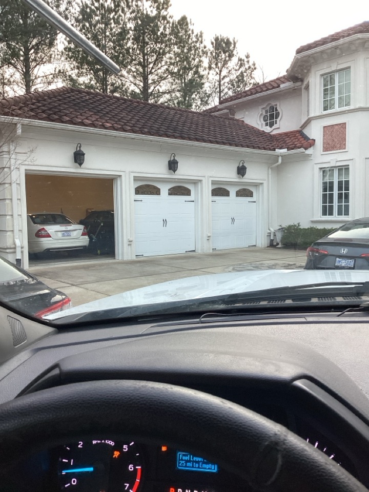 Fixed the garage door operator sensors on a LiftMaster needed to run new wire so that it would close proper.