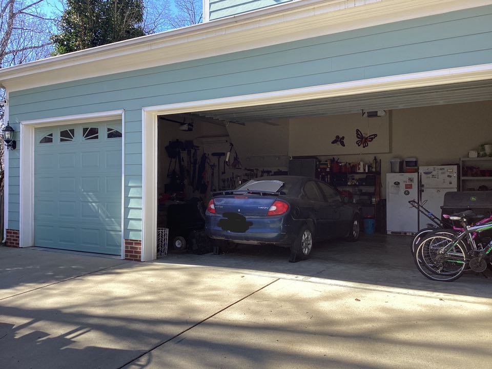 Needed service for a single two car insulated garage door and a single one car insulated garage door.