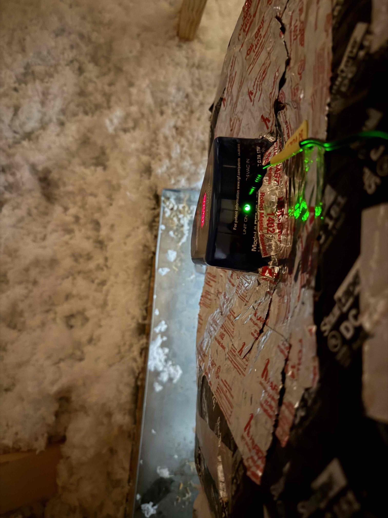 
Installation of of Reme halo in supply plenum to include a transformer. 