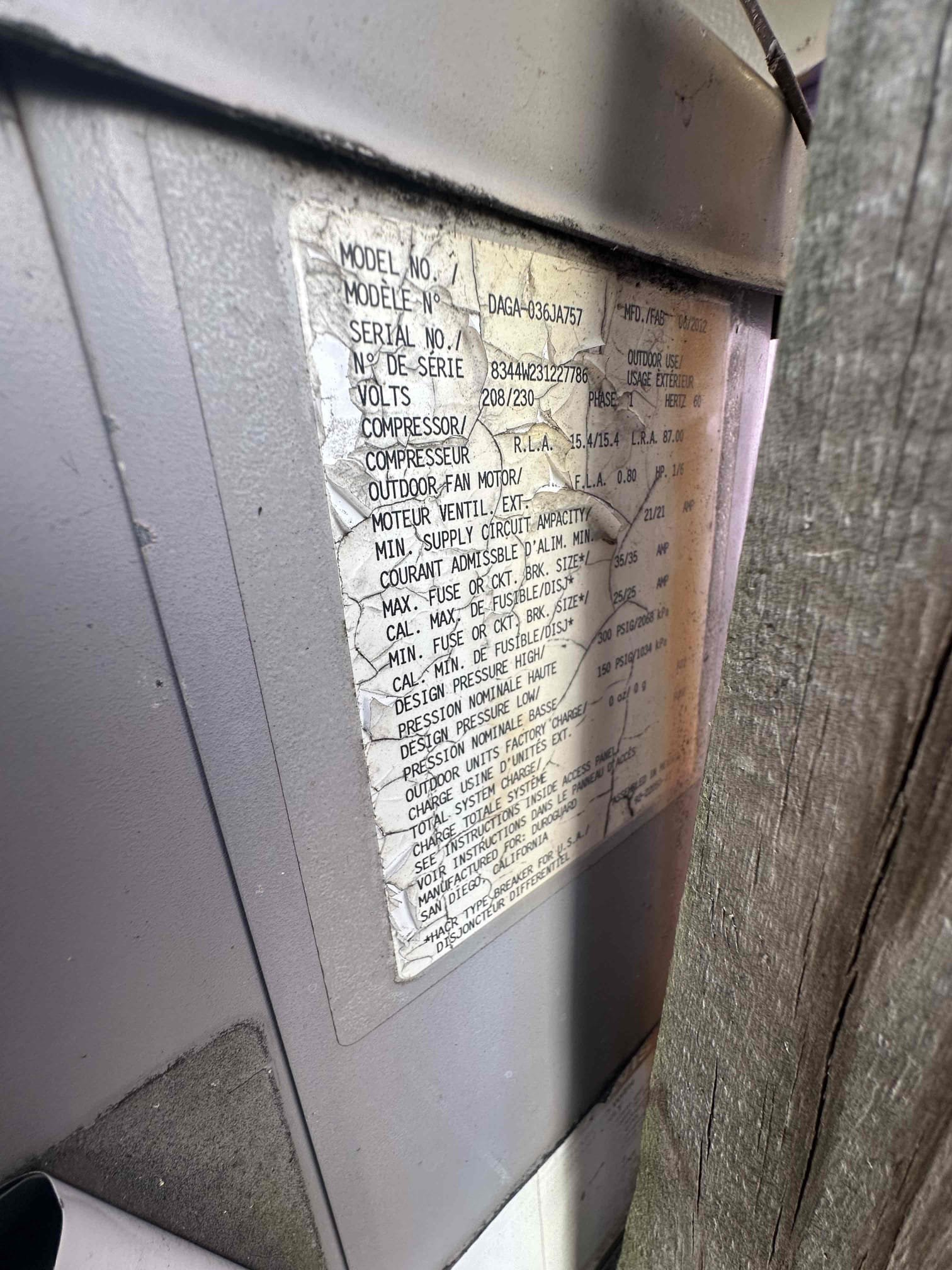 Arrived on job found the ductwork is almost fallen apart get it is extremely old. Explain to Customer. We need to replace unit with ductwork or just replace the ductwork Customer is going to do full system. supposed to be putting on on Friday.