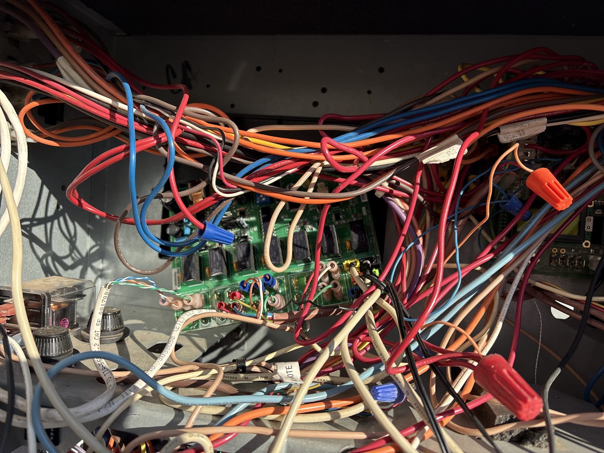 On arrival, I did see that the fire department had turned the units off. I got deep into the diagnostics of these two systems to ensure proper inspection due to the fire department having them off and covering all grounds for safety. The unit that caused the smoke in the building was a burnt baron, and the smoke was coming from the ring after the bearings flew out. The rubber gasket was burning due to friction. Haven’t said that the bearing just can’t be replaced in these units be turned back on. Every safety measure that a factory goes through for equipment has been bypassed on both of these systems. Meaning high limit switches have been bypassed sensors have been tucked and cut. High-pressure low-pressure limit switches have been bypassed. The life of a commercial package is between 18 to 20 years with proper maintenance. System two is currently without function of gas heat. These systems are over 25 years old and have never had maintenance with the appearance and the condition of th