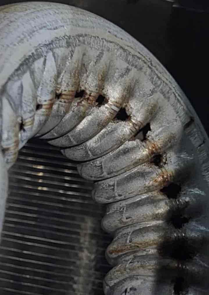 Arrived on job to take photos of defective chambers. Photos are in Service Titan.