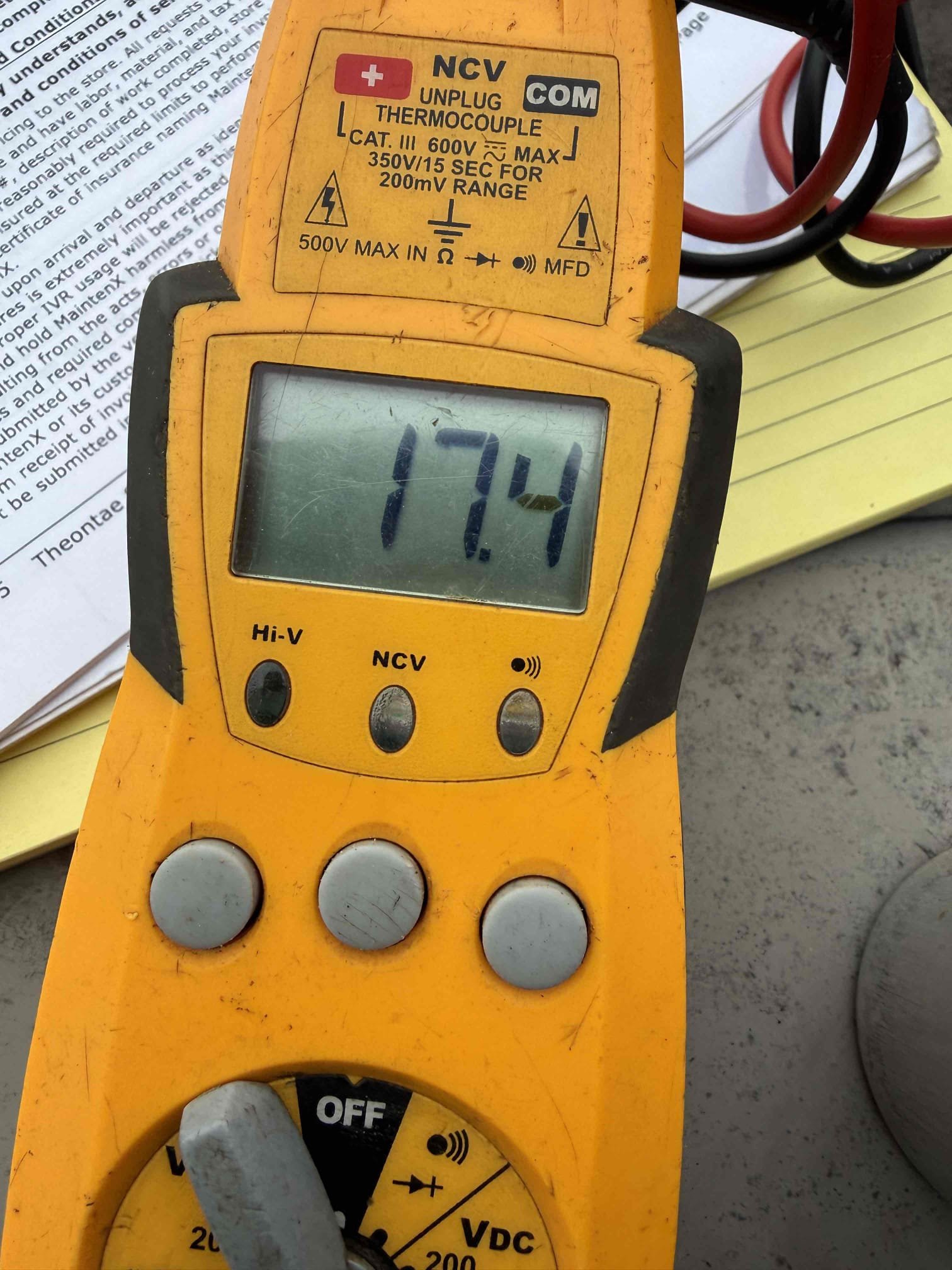 Please refer to customer work order WKO – 05035737